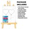 "Heart Balloons" DIY Canvas Art Kit, Adult Beginner, Acrylic Paint Size 11x14 inch